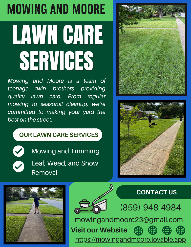 Mowing and Moore logo