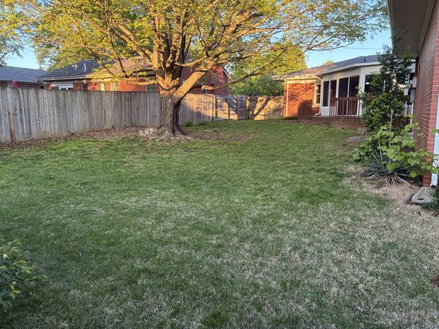 Mowing job — backyard reset