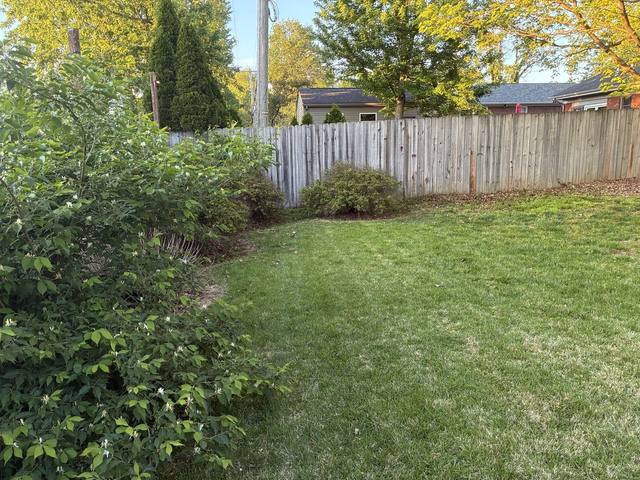 Mowing job — fence-line finish